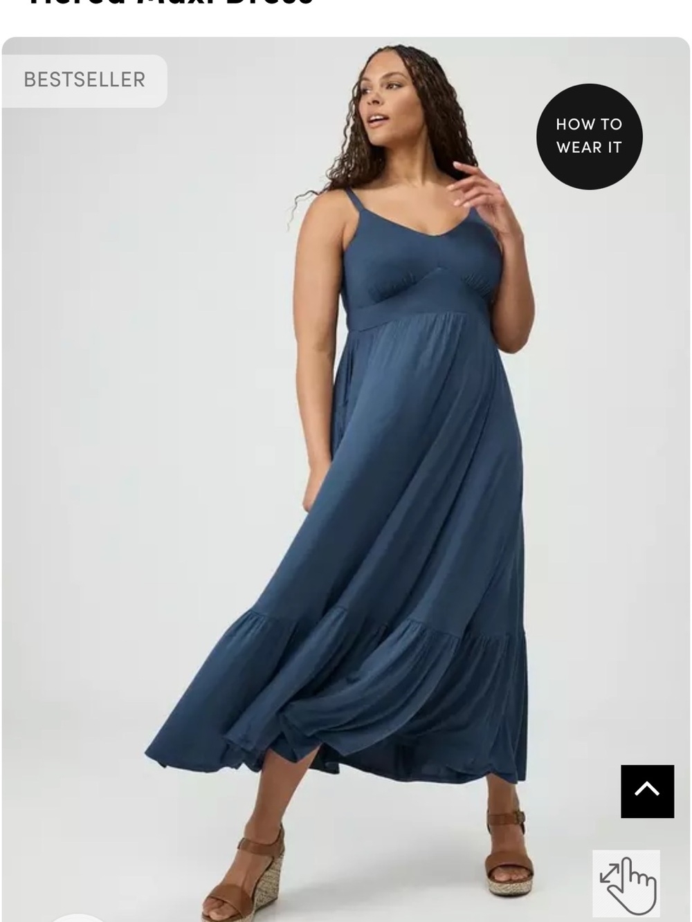 Torrid super soft tiered maxi dress